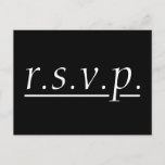 [ Thumbnail: Clean "R.S.V.P." Postcard ]