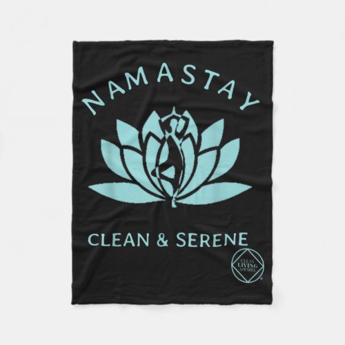 Clean  Serene Yoga Narcotics Anonymous Fleece Blanket