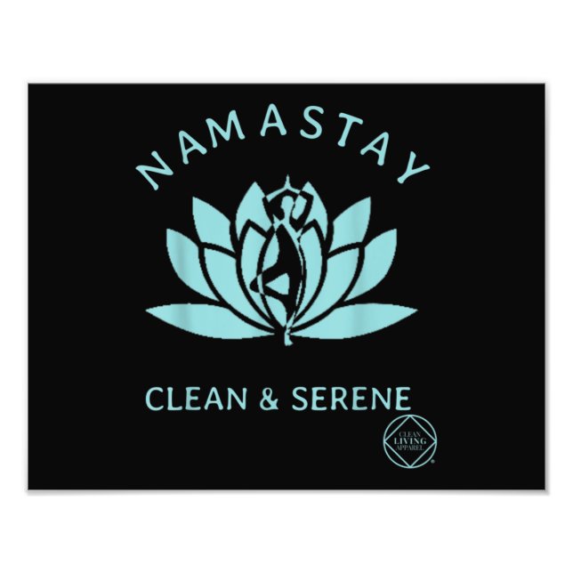 Clean & Serene Yoga Narcotics Anonymous Photo Print (Front)