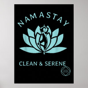 Clean & Serene Yoga Narcotics Anonymous Poster