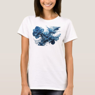 Clean Silver ABSTRACT ART Fashion Print T-Shirt