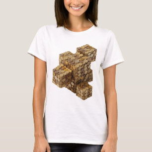 Clean Silver ABSTRACT ART Fashion Print T-Shirt