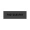 Clean Simple Black Out Photographer Business Card