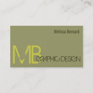 Clean Simple Graphic Design Business Card