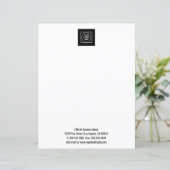Clean Simple Logo Text Professional letterhead (Standing Front)