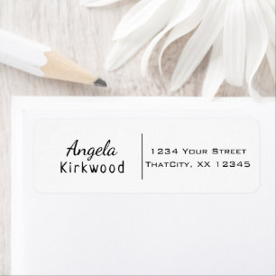 Clean Simple Minimal Informal Casual Black White Label