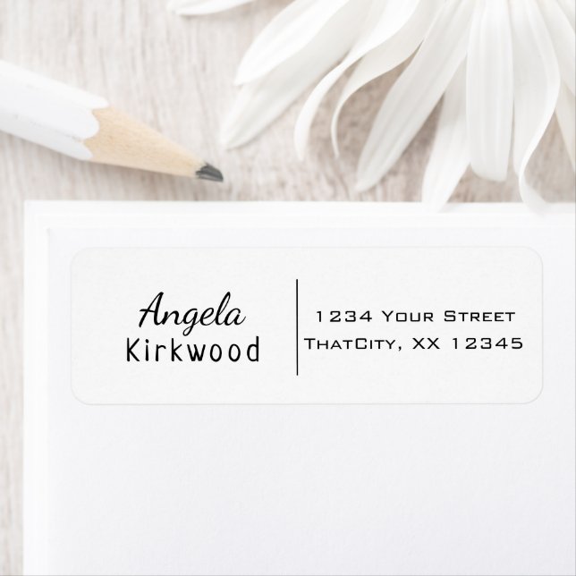 Clean Simple Minimal Informal Casual Black White Label (Insitu)