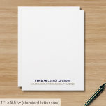 Clean Simple Minimalist Business Letterhead<br><div class="desc">Make a lasting impression with our Clean Simple Minimalist Business Letterhead. This letterhead design features a clean white background with your company name and contact information stylishly presented in navy blue and golden classic typography in the lower thirds. Each sheet exudes professionalism and sophistication, making it perfect for official correspondence...</div>