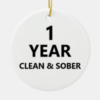 Clean & sober Custom Addiction recovery message