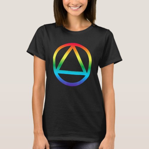 Clean Sober Lesbian Recovery Aa Na Sobriety Lgbt G T_Shirt