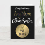 Clean &amp; Sober Recovery 12 Step Birthday Card at Zazzle