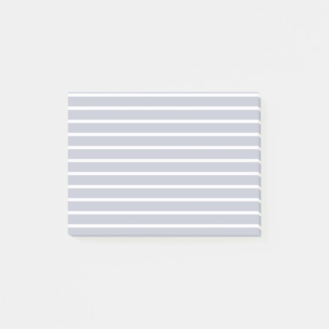 Clean Stripes Parallel Lines Light Gray Post-it Notes (Front)