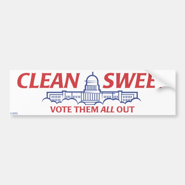Clean Sweep Bumper Sticker (Front)