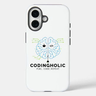 Clean Tech Brain For Programmers & Developers iPhone 16 Case