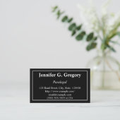Clean & Traditional Paralegal Business Card (Standing Front)