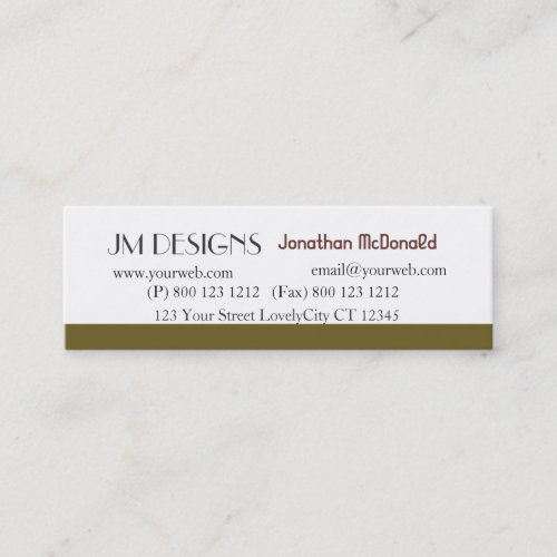 Clean Unique Plain Modern Business Cards