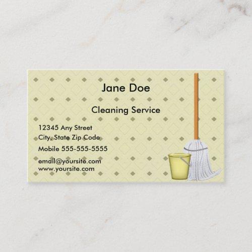 Clean Up Business Card