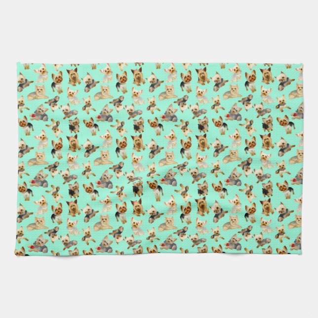 Clean Up With Yorkies Towel (Horizontal)