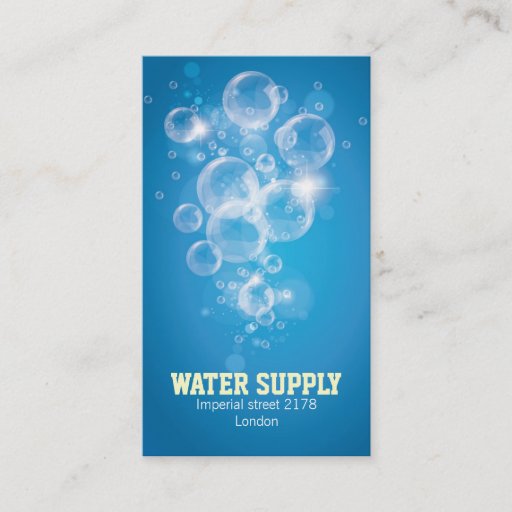 Customizable clean water business card