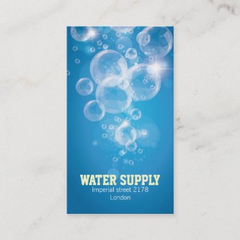 Clean Water Business Card by WinMaster at Zazzle
