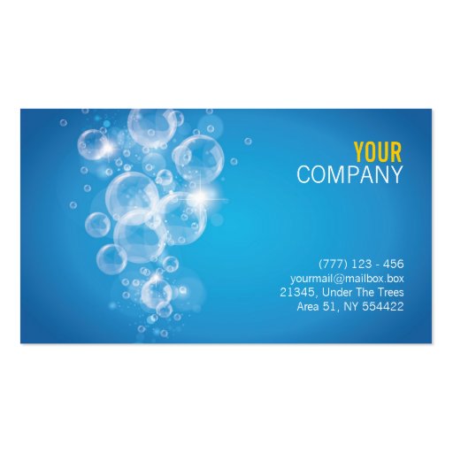 clean water success business card | Zazzle