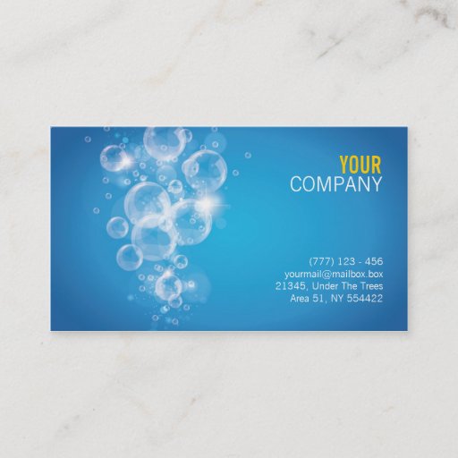 Customizable clean water success business card