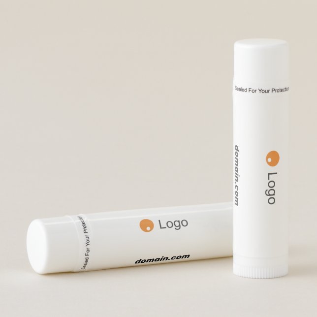 Clean White Corporate  Lip Balm (Front)