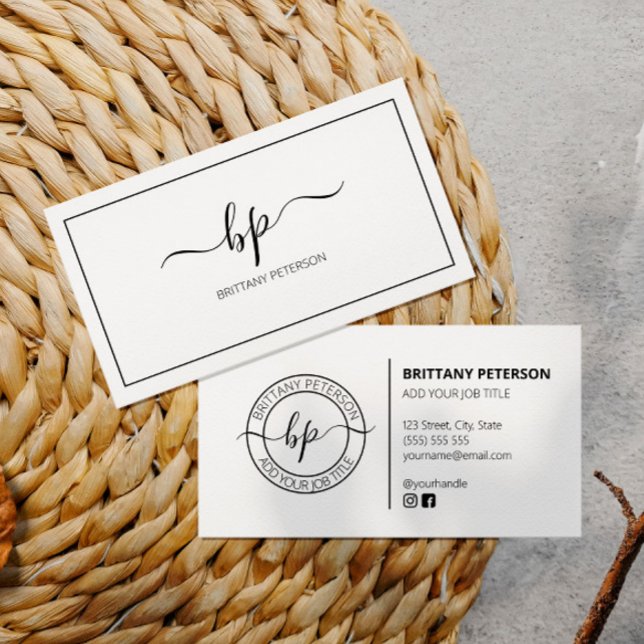 Clean White Elegant Modern Professional Business Card (Creator Uploaded)