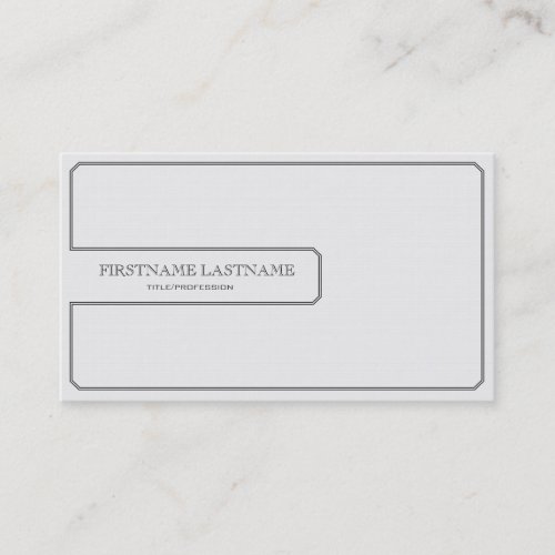 Clean White General Business Card
