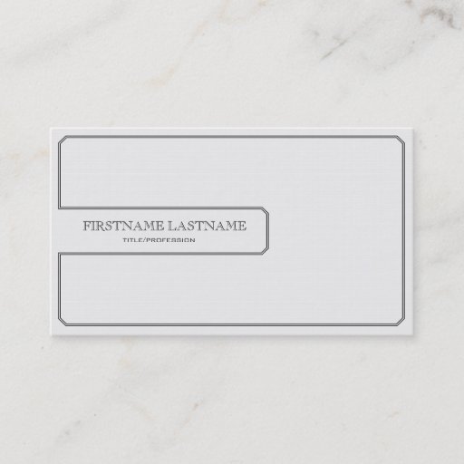 Customizable Clean White General Business Card