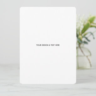 Clean White Minimalist Business Thank You Card