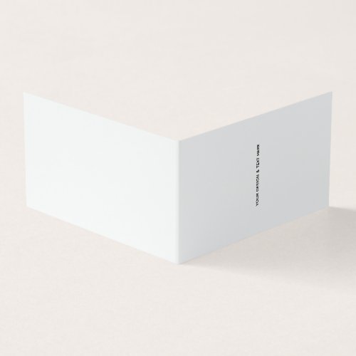 Clean White Minimalist Business Thank You Card