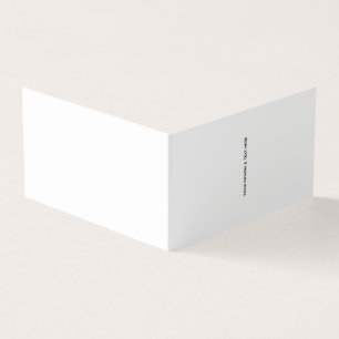 Clean White Minimalist Business Thank You Card