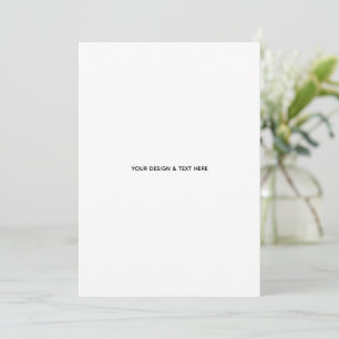 Clean White Minimalist Business Thank You Card
