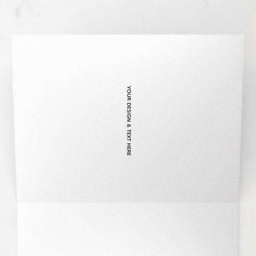 Clean White Minimalist Pet Sympathy       Tri-Fold Card