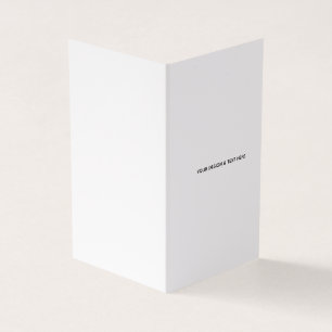 Clean White Minimalist Proposal Thank You Card