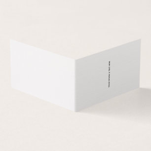 Clean White Minimalist Proposal Thank You Card