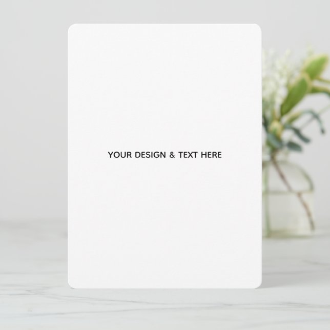 Clean White Minimalist Son Graduation Card (Standing Front)