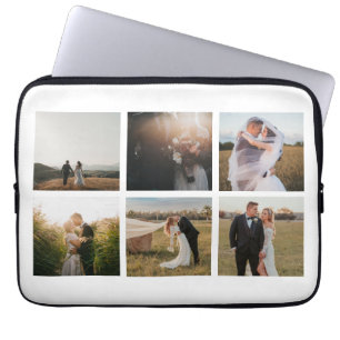 Clean White Photo Modern Laptop Sleeve