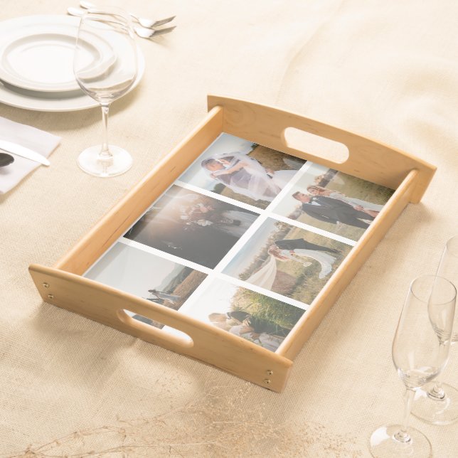 Clean White Photo Modern Serving Tray (Front)
