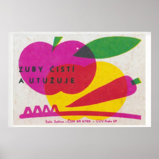 Clean Your Teeth - Matchbox Print - Aesthetic Wall (Front)