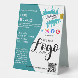 cleaner cleaning poster STUDIO poster flyer Pedest Table Tent