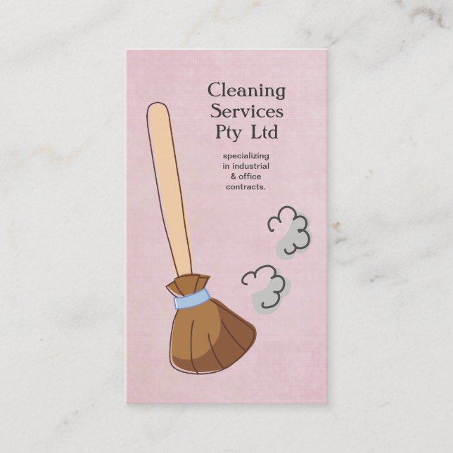 Cleaner Cleaning Service Business Profile Card (Front)