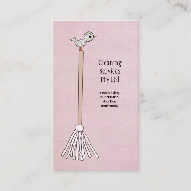 Cleaner Cleaning Service Business Profile Card (Front)