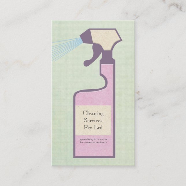 Cleaner Cleaning Service Business Profile Card (Front)