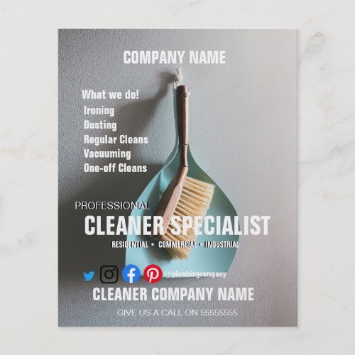 CLEANER SPECIALIST cleaning home helper Flyer