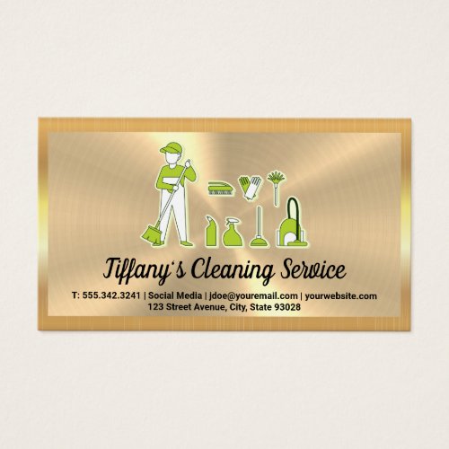 Cleaner Sweeping and Cleaning Tools  Gold