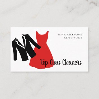 Cleaners Dry Cleaning Alteration Tailoring Business Card by olicheldesign at Zazzle