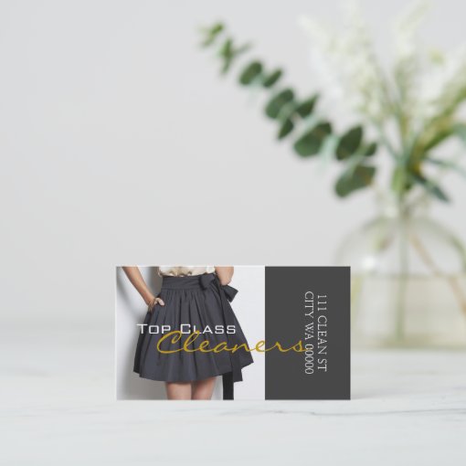 Cleaners Dry Cleaning Alteration Tailoring Business Card Zazzle
