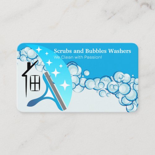 Cleaners Home Services | Soap Bubbles Business Card
